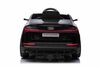 Electric ride-on car Audi E-tron Sportback 4x4 black, Leatherette seat, 2.4 GHz remote control, Eva