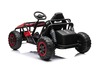 Electric Ride-on SPORT-CART 24V, red, Soft EVA wheels, Leatherette seat, 2 x 50W Motor, 24V Battery,