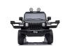 Electric Ride-On JEEP Wrangler, Black, Double Leather Seat, Radio with Bluetooth and USB Input, 4x4 