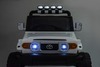Electric Ride-on car Toyota FJ Cruiser XXL with 4x4 drive, licensed (Two-seater), white, Portable li