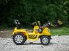 Electric Tractor MASTERS with ladle, yellow, Rear wheel drive, 12V battery,2 x 25W Engines, Front La