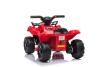 Electric QUAD MINI 6V, Red, MP3 player with USB / AUX input, 1 X 25W Engine, 6V / 4Ah battery, funct