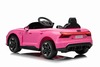 Electric Ride-on car Audi RS E-tron GT 12V, pink, wide single seat, 2.4 GHz remote control, USB / AU