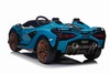 Electric Ride-on car Lamborghini Sian 4X4, blue, 12V, 2.4 GHz remote control, USB / AUX Input, Bluet