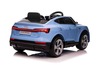 Electric Ride-on car Audi E-tron Sportback 12V, blue, wide single seat with three-point seat belt, 2