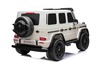 Electric Ride-on car Mercedes-Benz G63 AMG 4x4² Two-seater 12V, white, MP3 Player with USB/AUX input