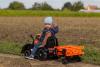 Electric Tractor FARMER with ladle, orange, rear-wheel drive, 6V battery, Plastic wheels, wide seat,