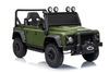 Electric Ride-on car Land Rover Defender 110 SVX 12V, green, 4X4 drive, LED lights, front and rear w