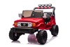 Electric Ride-on car Toyota FJ Cruiser XXL with 4x4 drive, licensed (Two-seater), red, Portable lith