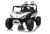Electric Ride-on car T-REX Ride 4x4 Two-seater 24V, white, MP3 Player with USB/AUX input, 4x4 drive,
