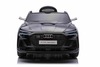 Electric Ride-on car Audi E-tron Sportback 12V, black, wide single seat with three-point seat belt, 