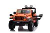 Electric Ride-On JEEP Wrangler, Orange, Double Leather Seat, Radio with Bluetooth and USB Input, 4x4