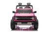 Ford Bronco XL elektrische kinderauto met achterwielaandrijving, gelicentieerd (tweezitter), roze, l