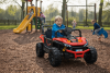 Electric ride-on car UTV Small 12V, red, Rear wheel drive, 12V battery, Plastic wheels, Wide double 