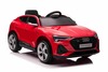 Electric Ride-on car Audi E-tron Sportback 12V, red, wide single seat with three-point seat belt, 2.