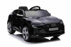 Electric ride-on car Audi E-tron Sportback 4x4 black, Leatherette seat, 2.4 GHz remote control, Eva