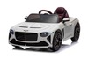 Electric Ride-on car Bentley Bacalar 12V, white, Doors opening upwards, 2.4 GHz remote control, LED 
