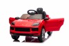 Auto elettrica per bambini Porsche Cayenne 12V con trazione posteriore - con licenza (1 posto), ross
