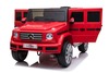 Electric Ride-on car Mercedes G500 12V, red, 2.4 GHz remote control, USB / SD Input, Rear suspension