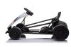 Drift Kart DRIFT-CAR 24V, White, Smooth Drift wheels, 2 x 350W Motor, Drift mode at 13 Km / h, 24V B