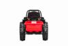 Electric Tractor POWER with trailer, red, Rear wheel drive, 12V battery, Plastic wheels, wide seat, 