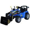 Electric Tractor MASTERS with ladle, blue, Rear wheel drive, 12V battery,2 x 25W Engines, Front Ladl
