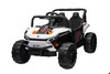 Electric ride-on car UTV Small 12V, white, Rear wheel drive, 12V battery, Plastic wheels, Wide doubl