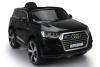 Auto elettrica per bambini Audi Q7 Quattro, Nero, con licenza ufficiale, a batteria, porte apribili