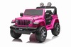 Electric Ride-On JEEP Wrangler, Pink, Double Leather Seat, Radio with Bluetooth and USB Input, 4x4 D