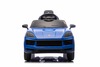 Auto elettrica per bambini Porsche Cayenne 12V con trazione posteriore - con licenza (1 posto), blu,