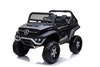Electric Ride-On Toy Car Mercedes-Benz UNIMOG - Black, 2.4Ghz Remote controller, 4 X 4, two-seats, S