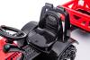Electric Tractor FARMER with ladle and trailer, red, rear drive, 6V battery, Plastic wheels, wide se