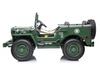 Electric ride-on USA ARMY-car, Green, 4X4,Three-seated, MP3 Player with USB / SD input, All wheel su