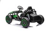 Electric Ride-on SPORT-CART 24V, green, Soft EVA wheels, Leatherette seat, 2 x 50W Motor, 24V Batter
