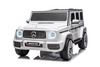 Electric Ride-on car Mercedes-Benz G63 AMG 4x4 Two-seater 24V, white, MP3 Player with USB/AUX and Bl