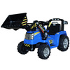Electric Tractor MASTERS with ladle, blue, Rear wheel drive, 12V battery,2 x 25W Engines, Front Ladl