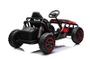 Electric Ride-on SPORT-CART 24V, red, Soft EVA wheels, Leatherette seat, 2 x 50W Motor, 24V Battery,