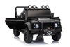 Electric Ride-on car Land Rover Defender 110 SVX 12V, black, 4X4 drive, LED lights, front and rear w