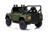 Electric Ride-on car Land Rover Defender 110 SVX 12V, green, 4X4 drive, LED lights, front and rear w
