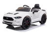 Drift electric ride-on car Ford Mustang 24V, white, Smooth Drift wheels, 2 x 775W Engines, Drift mod