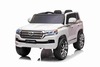 Electric Ride on Car Toyota Landcruiser 12V, WHITE, Leatherette seat, 12V/7AH Battery, Opening doors