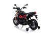 Moto elettrica APRILIA DORSODURO 900 con licenza, batteria 12V, ruote EVA morbide, 2 × 18 W motori