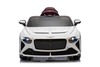 Electric Ride-on car Bentley Bacalar 12V, white, Doors opening upwards, 2.4 GHz remote control, LED 