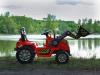 Electric Tractor MASTERS with ladle, red, Rear wheel drive, 12V battery,2 x 25W Engines, Front Ladle