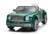 Electric ride-on car Bentley Mulsanne 12V, green, Leatherette seat, 2.4 GHz remote control, Eva whee