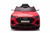 Electric Ride-on car Audi E-tron Sportback 12V, red, wide single seat with three-point seat belt, 2.