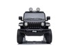 Electric Ride-On JEEP Wrangler, Black, Double Leather Seat, Radio with Bluetooth and USB Input, 4x4 