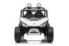 Electric Ride-on car T-REX Ride 4x4 Two-seater 24V, white, MP3 Player with USB/AUX input, 4x4 drive,
