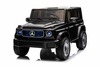 Electric Ride-on car Mercedes-Benz EQG 12V, black, LED underlighted body parts, Functional front and