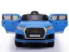 Auto elettrica per bambini Audi Q7 Quattro 12V | Blu verniciato | Modello con licenza ufficiale | Ba